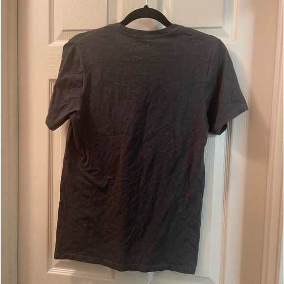 EUC adidas men’s small three stripe life go to tee American flag gray Tshirt - Picture 2 of 6